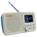 Bærbar DAB Radio & Bluetooth-høyttaler C10 - Hvit / Blå
