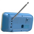 Bærbar DAB Radio & Bluetooth-høyttaler C10 (Åpen Emballasje - Tilfredsstillende) - Hvit / Blå