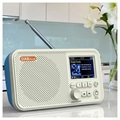 Bærbar DAB Radio & Bluetooth-høyttaler C10 - Hvit / Blå