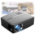 Bærbar Full HD LED Mini Projektor GP80 - 1080p - Svart
