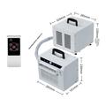 Bærbar split-luftkjøler 1300W 3000 BTU - hvit