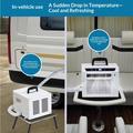 Bærbar split-luftkjøler 1300W 3000 BTU - hvit