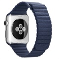 Apple Watch Series Ultra 3/2/Ultra/11/10/9/8/SE 3/(2022)/7/SE/6/5/4/3/2/1 Premium Lær Klokkereim - 49mm/45mm/44mm/42mm (Åpen Emballasje - Utmerket) - Blå