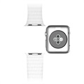 Apple Watch Series Ultra 2/Ultra/9/8/SE (2022)/7/SE/6/5/4/3/2/1 Premium Lær Klokkereim - 49mm/45mm/44mm/42mm - Hvit