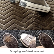 Premium gummi dørmatte 60x120cm - sklisikker - Beige / Brun