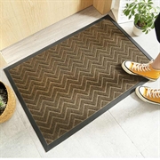 Premium gummi dørmatte 60x120cm - sklisikker - Beige / Brun