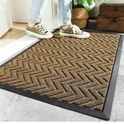 Premium gummi dørmatte 60x120cm - sklisikker - Beige / Brun