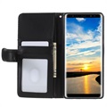Samsung Galaxy Note8 Premium Lommebok-deksel med Stativfunksjon - Svart