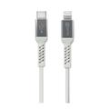 Prio Charge & Sync MFi-sertifisert USB-C til Lightning-kabel - 1,2 m - hvit