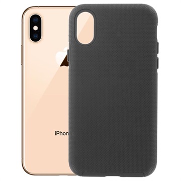 Prio Double Shell iPhone X / iPhone XS Hybrid-deksel - Svart