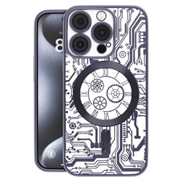 iPhone 16 Pro Max Prio Elegant Mag-deksel med beskyttelse for kameralinsen - Svart