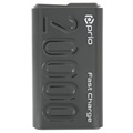 Prio Fast Charge Powerbank - 2xUSB-A, USB-C - 20000mAh - Svart