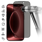 iPhone 18 Pro Privacy Full Cover Beskyttelsesglass med Støvtett Netting