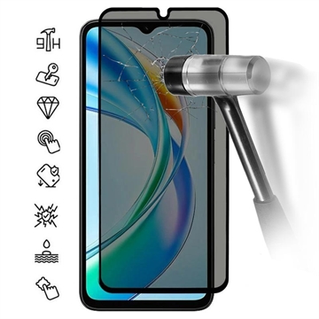 Honor X5b/X5b Plus Privacy Full Cover Beskyttelsesglass - Svart Kant
