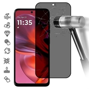 Motorola Moto G05 Privacy Full Cover Beskyttelsesglass - Svart Kant