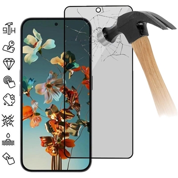 Nothing Phone (2a) Privacy Full Cover Beskyttelsesglass - Svart Kant