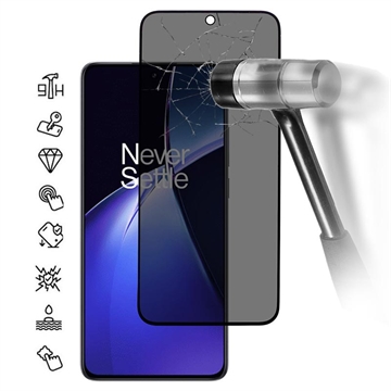 OnePlus Nord CE5 Privacy Full Cover Beskyttelsesglass - Svart Kant