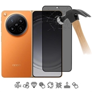 Oppo Find N6 Privacy Full Cover Beskyttelsesglass - Svart Kant