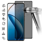 Realme 12 Pro/12 Pro+ Privacy Full Cover Beskyttelsesglass - Svart Kant