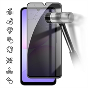 Samsung Galaxy A08 Privacy Full Cover Beskyttelsesglass - Svart Kant