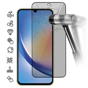 Samsung Galaxy M35 Privacy Full Cover Beskyttelsesglass - Svart Kant