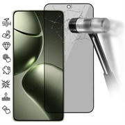 Xiaomi 14T/14T Pro Privacy Full Cover Beskyttelsesglass - Svart Kant