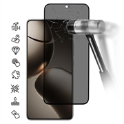 Xiaomi 15T/15T Pro Privacy Full Cover Beskyttelsesglass - Svart Kant