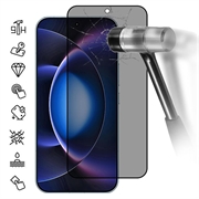 Xiaomi 17 Max Privacy Full Cover Beskyttelsesglass - Svart Kant