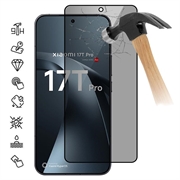 Xiaomi 17T Pro Privacy Full Cover Beskyttelsesglass - Svart Kant