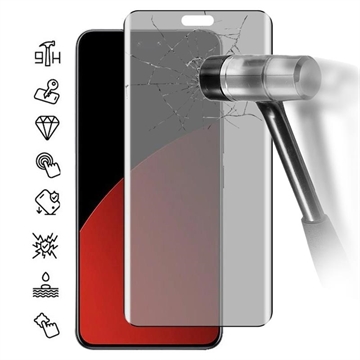 Xiaomi Civi 4 Pro/14 Civi Privacy Full Cover Beskyttelsesglass - Svart Kant