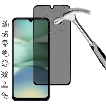 Xiaomi Redmi A5 4G/Poco C71 Privacy Full Cover Beskyttelsesglass - Svart Kant