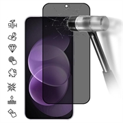 Xiaomi Redmi Note 17 Pro Privacy Full Cover Beskyttelsesglass - Svart Kant