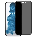 iPhone 14 Pro Privacy Full Cover Beskyttelsesglass - Svart Kant