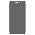 iPhone 14 Pro Privacy Full Cover Skjermbeskyttere Panzerglass - Svart Kant