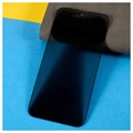 iPhone 14 Pro Max Privacy Full Cover Beskyttelsesglass - Svart Kant