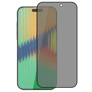 iPhone 15 Privacy Full Cover Beskyttelsesglass - Svart Kant