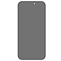 iPhone 15 Plus Privacy Full Cover Beskyttelsesglass - Svart Kant