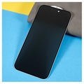 iPhone 15 Plus Privacy Full Cover Beskyttelsesglass - Svart Kant
