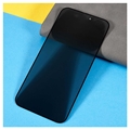 iPhone 15 Plus Privacy Full Cover Beskyttelsesglass - Svart Kant