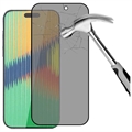 iPhone 15 Pro Max Privacy Full Cover Beskyttelsesglass - Svart Kant