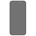 iPhone 15 Pro Max Privacy Full Cover Skjermbeskyttere Panzerglass - Svart Kant