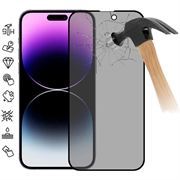 iPhone 16 Pro Max Privacy Full Cover Beskyttelsesglass - Svart Kant