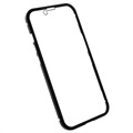 iPhone 14 Plus Magnetic Deksel med Herdet Glass - Svart