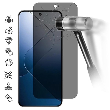 Xiaomi 14 Beskyttelsesglass - 9H, 0.3mm - Privatliv