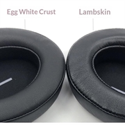 Proteinlærøreputer for Sennheiser Momentum 3 hodetelefoner - svart