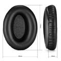 Protein Leather Earpads for Sennheiser HD280 Pro hodetelefoner - svart