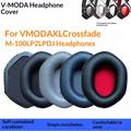 Proteinlærøreputer for V-MODA Crossfade M-100/LP2/LP hodetelefoner - svart