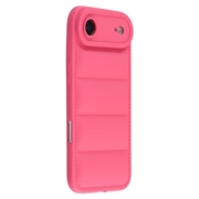 iPhone Air Pufferjakke Støtsikkert TPU-deksel - Hot Pink