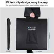 Puluz PU5060 Bærbar fotoboks / softbox - 60cm, 36W, 5500K