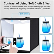 Puluz PU5060 Bærbar fotoboks / softbox - 60cm, 36W, 5500K